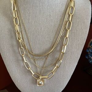 Spartina 449 Gold Multi-Layer Necklace